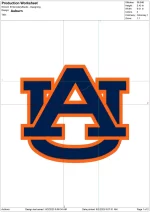 Auburn Tigers embroidery design