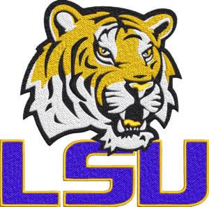 LSU Fighting Tigers embroidery design 2007