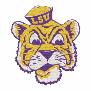 LSU Fighting Tigers 1955 embroidery design