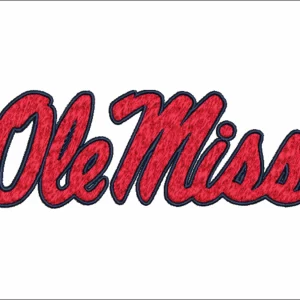 Ole Miss logo embroidery design