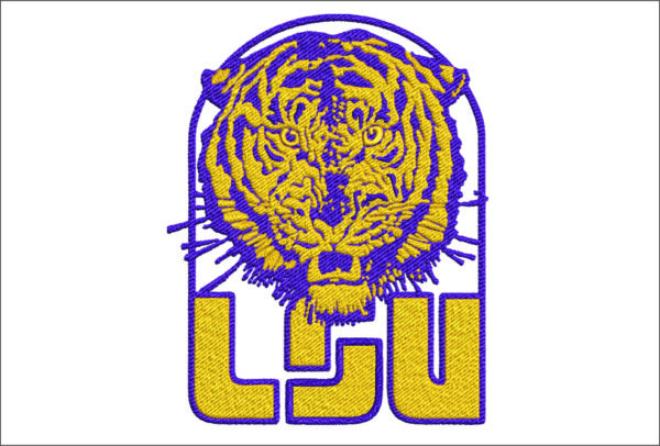 LSU Fighting Tigers 1967 embroidery design