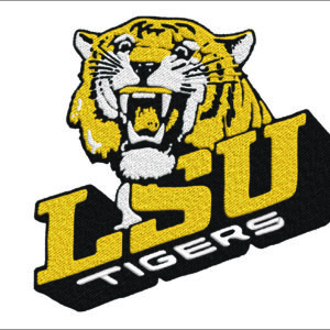 LSU Fighting Tigers embroidery design 1980