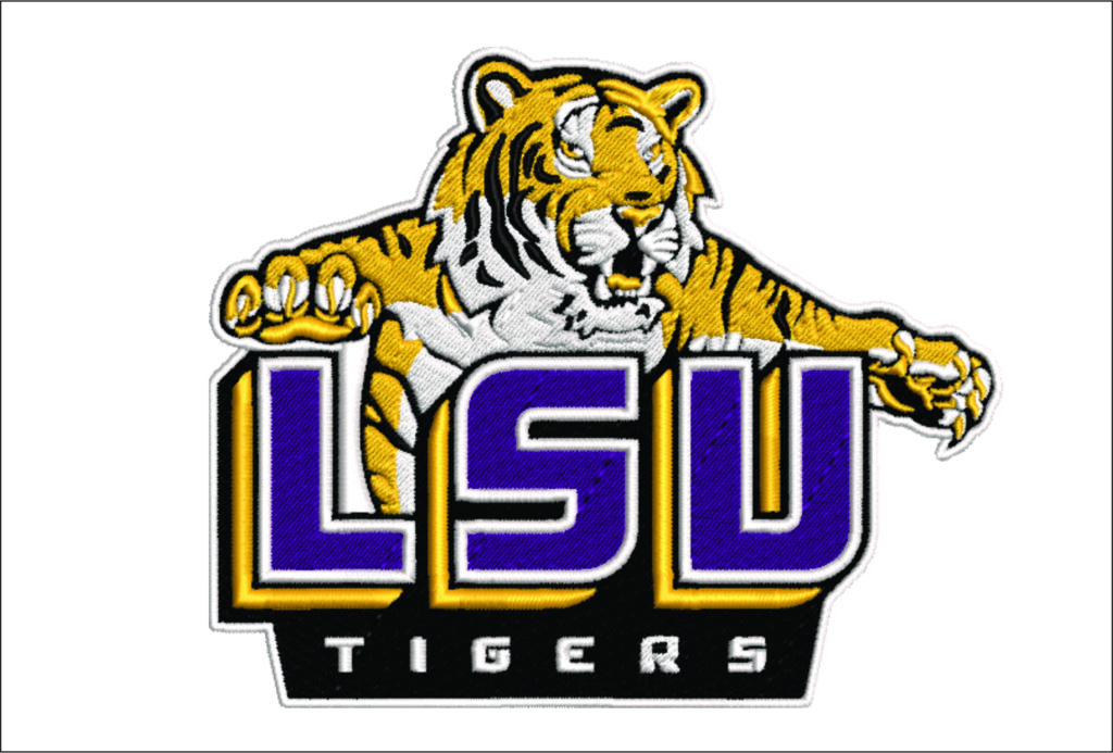 LSU Tigers embroidery design