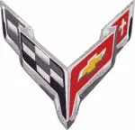 Corvette Car Logo embroidery design