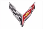 Corvette Car Logo embroidery design