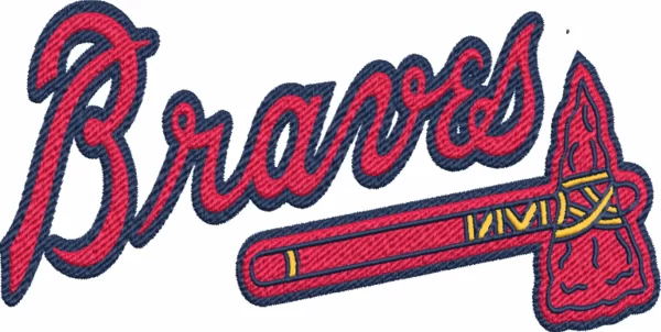 Atlanta Braves embroidery design