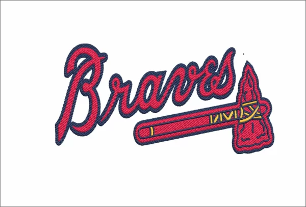 Atlanta Braves embroidery design