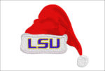 LSU Fighting Tigers Christmas Hat embroidery design