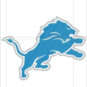 Detroit Lions NFL embroidery design