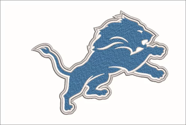 Detroit Lions NFL embroidery design