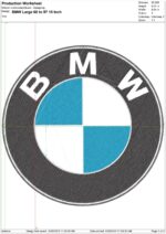 BMW Large Car Logo 60 to 97 embroidery design