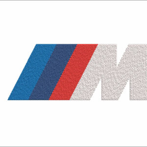 BMW M Sport White Large Car Logo