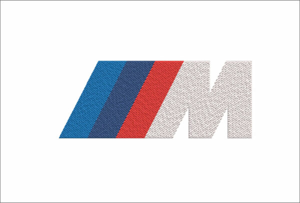 BMW M Sport White Large Car Logo