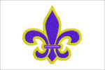 LSU Fighting Tigers Fleur embroidery design