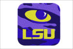 LSU Fighting Tigers Eye embroidery design