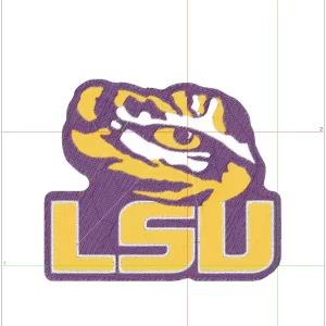 LSU Eye Fighting Tigers embroidery design