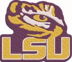 LSU Eye Fighting Tigers embroidery design