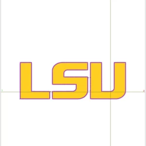 LSU Highlight embroidery design