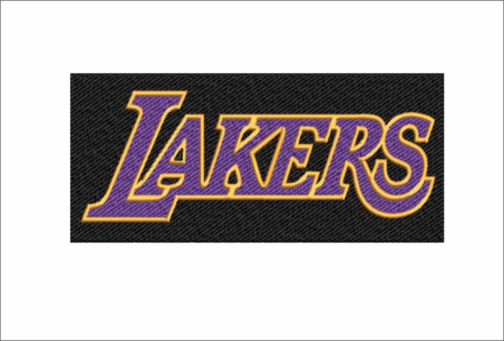 Los Angeles Lakers 2005 NBA Logo Embroidery Design -Crypto.com Arena ...