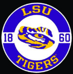 LSU Fighting Tigers Emblem 1860 embroidery design