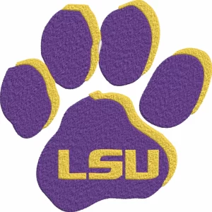 LSU Tigers Football Paw Logo