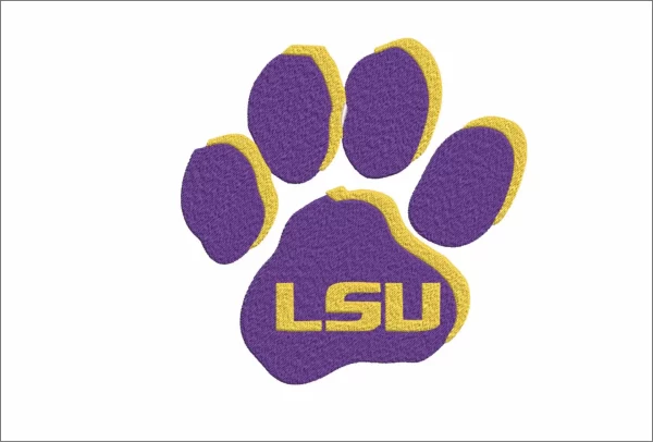 LSU Tigers Football Paw Logo