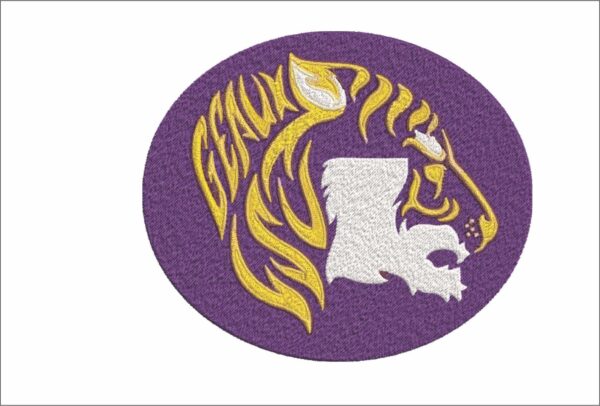 LSU Fighting Tigers Geaux embroidery design