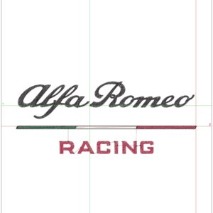 Alfa Romeo F1 embroidery design