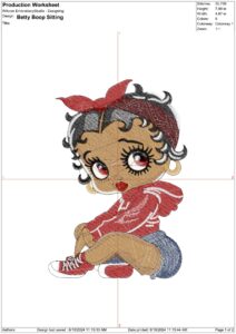 Betty Boop sitting