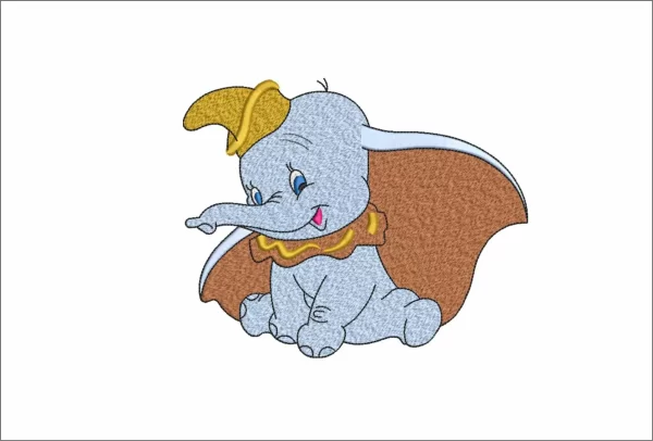 Dumbo embroidery design