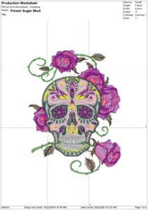 Day of Dead Death Flower Sugar Skull