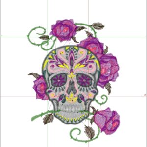 Day of Dead Death Flower Sugar Skull