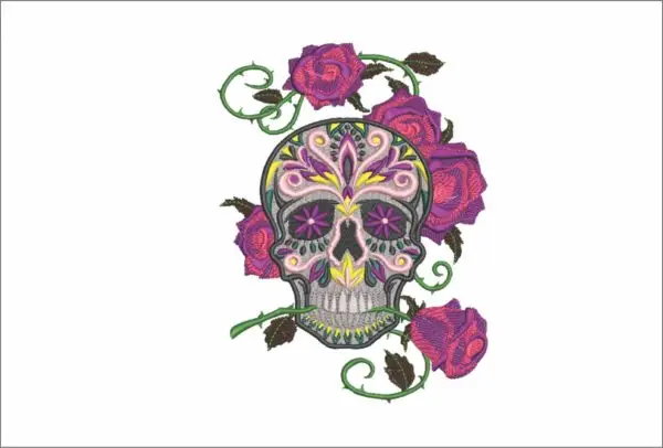 Day of Dead Death Flower Sugar Skull