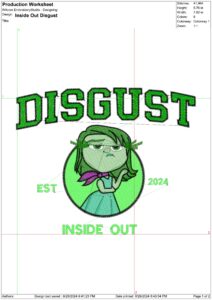 Inside Out Disgust Emblem