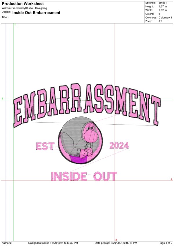 Inside Out Embarrassment Emblem