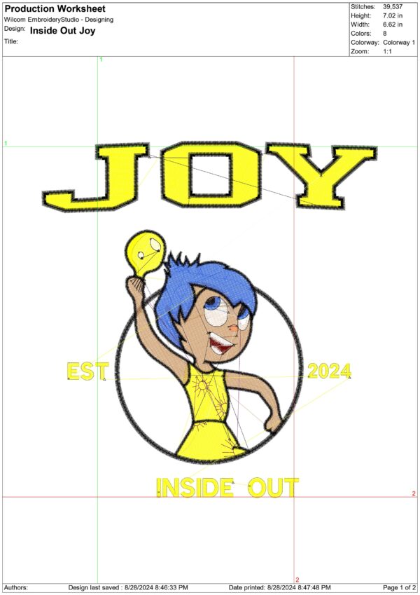 Inside Out Joy Emblem