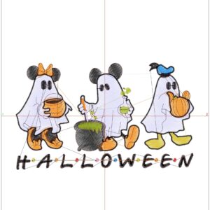 Mickey and Friends in Ghost Outfits