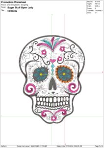 Sugar Skull Open Lady