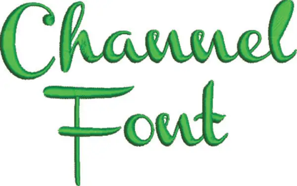 Embroidery Font