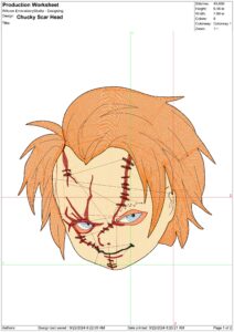 Chucky Scar Head