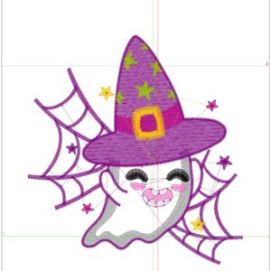 Halloween embroidery design