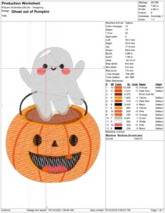 Halloween Embroidery Design