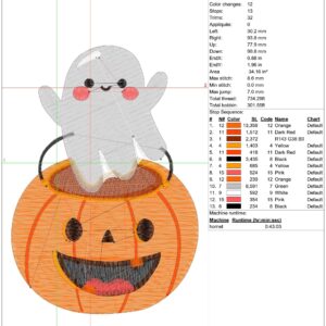 Halloween Embroidery Design