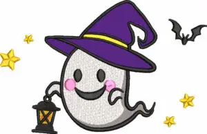 Halloween embroidery design