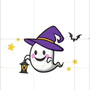 Halloween embroidery design