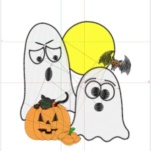 Halloween embroidery design