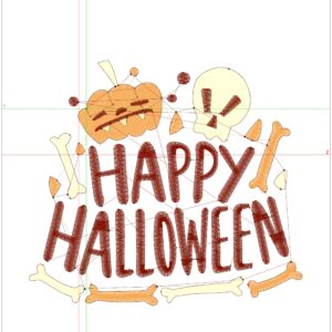 Halloween embroidery design