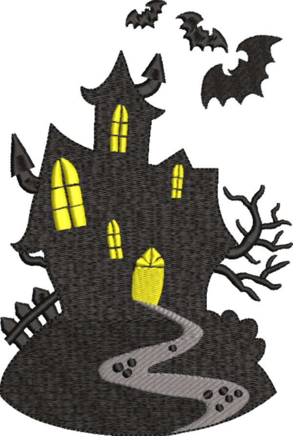 Halloween embroidery design