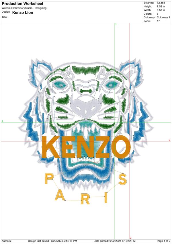 Kenzo Luck Tiger