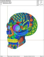 Multi Coloured Skull